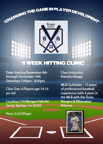 5-week hitting clinic(14-16)